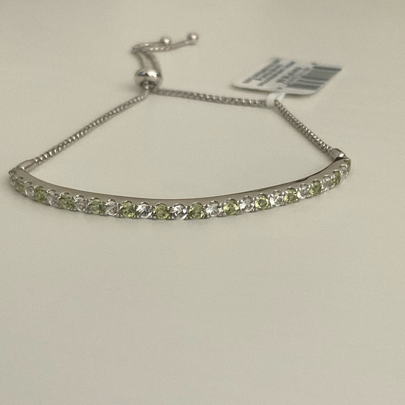 Macy's Jewelry - White Topaz and Peridot Bracelet